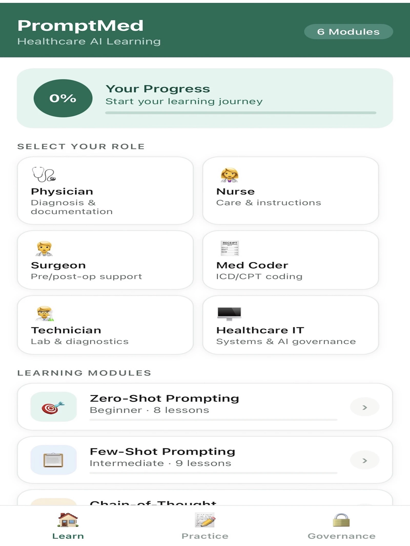 PromptMed screenshot 1