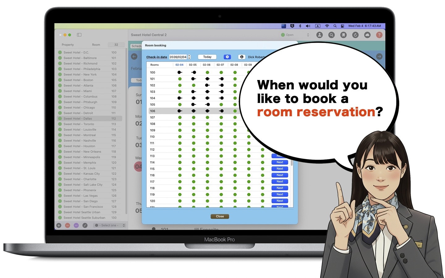 Sweet Hotel Central 2 - Screenshot 4 showing product features and functionality