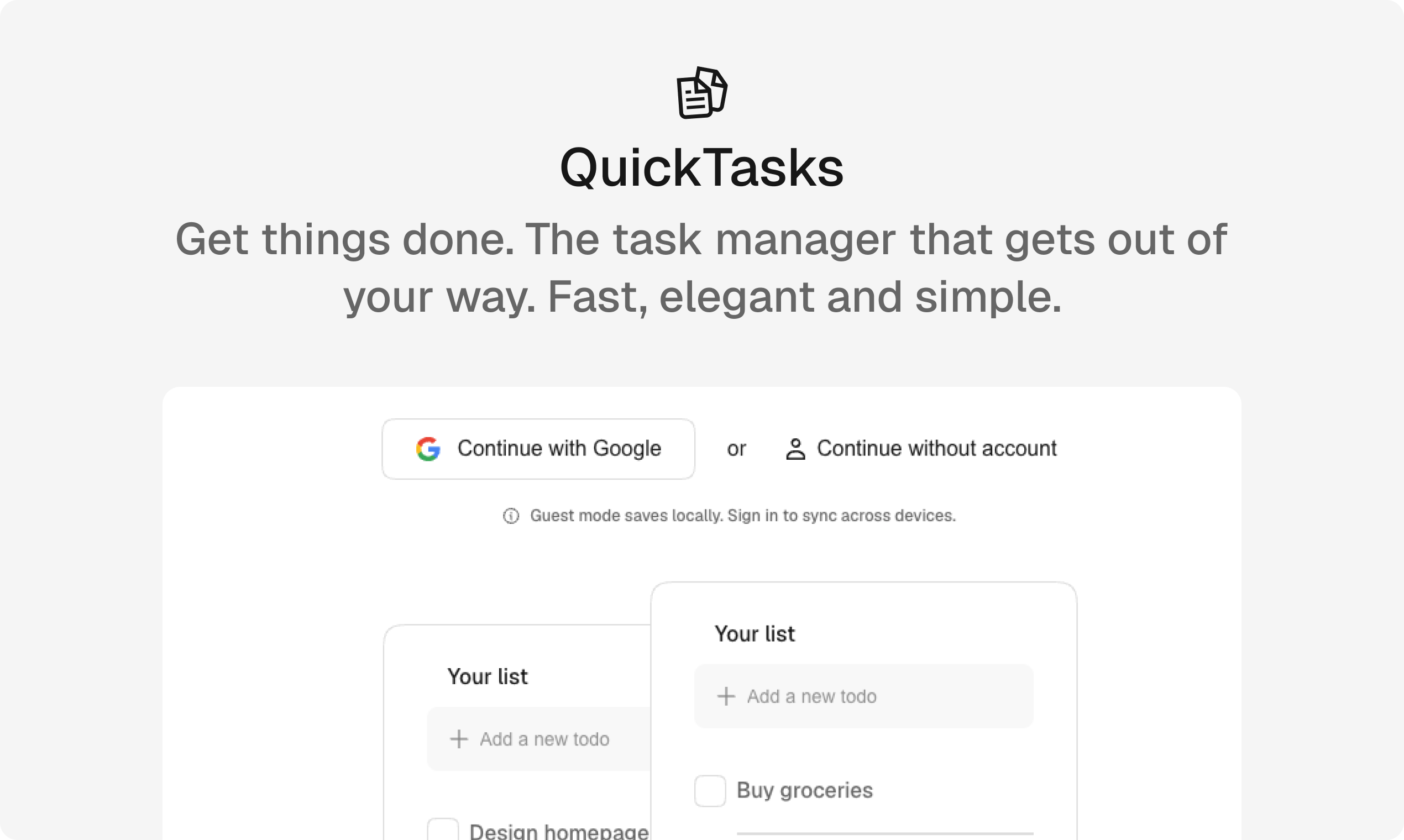 QuickTasks gallery image