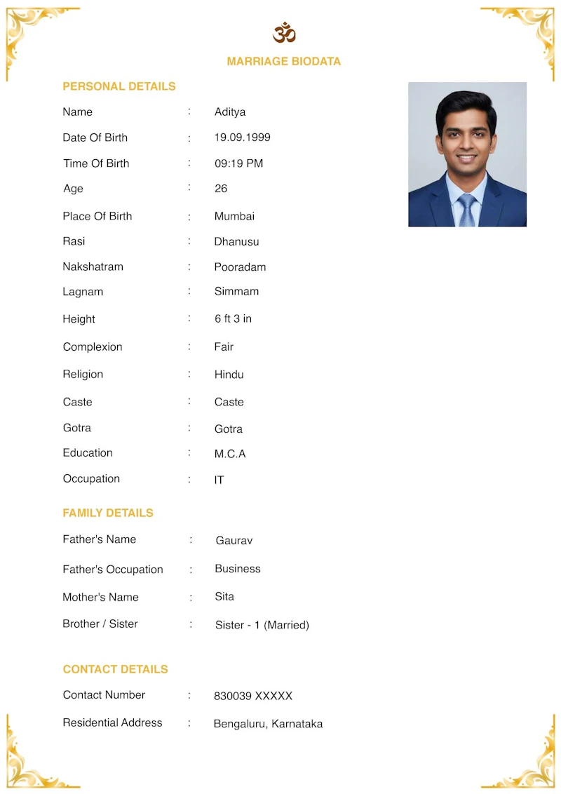 FreeBiodataMaker.app screenshot 2