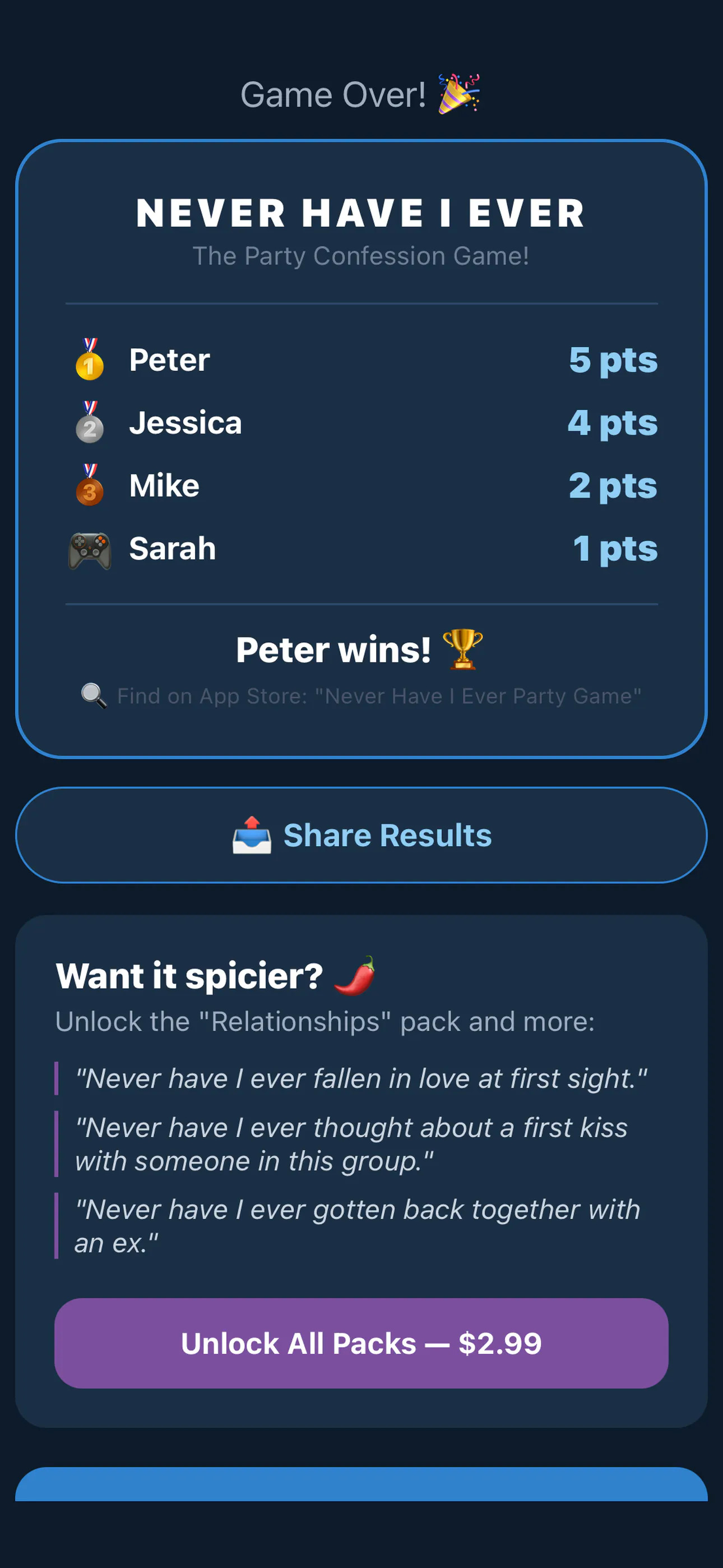 Never Have I Ever: Card Night gallery image