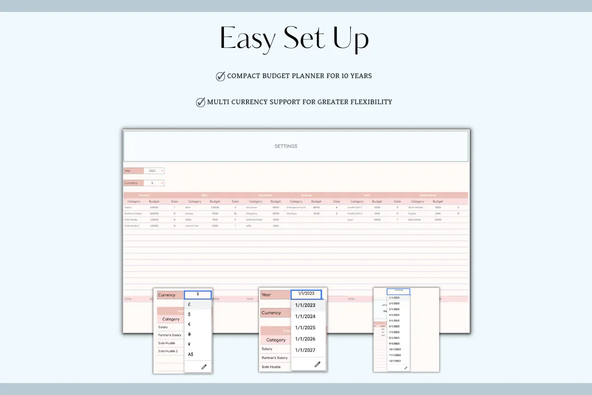 Smart Calendar Tracker for Google Sheets gallery image