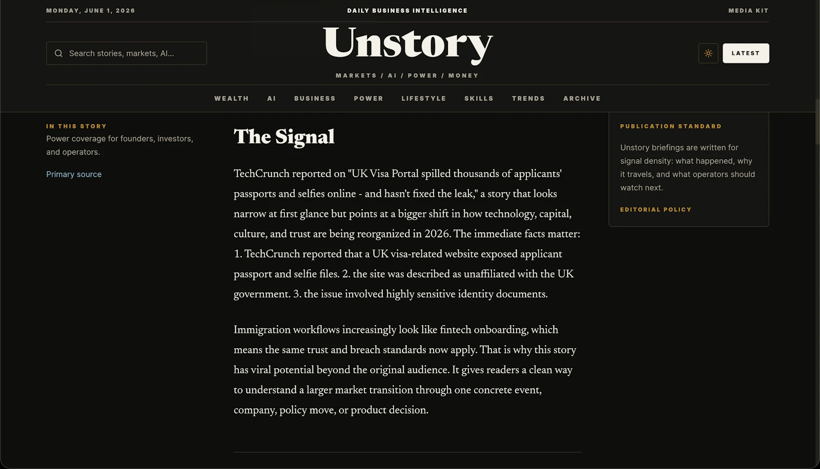 Unstory screenshot 3