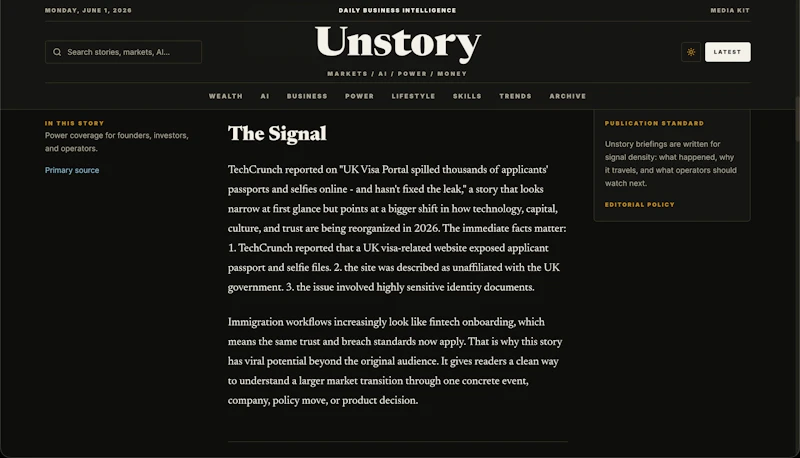 Unstory screenshot 3