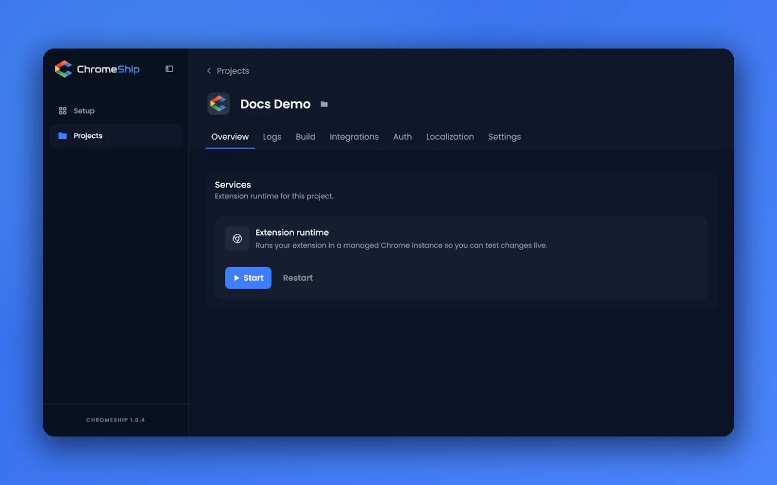 ChromeShip screenshot 2