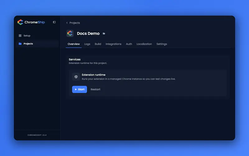ChromeShip screenshot 2