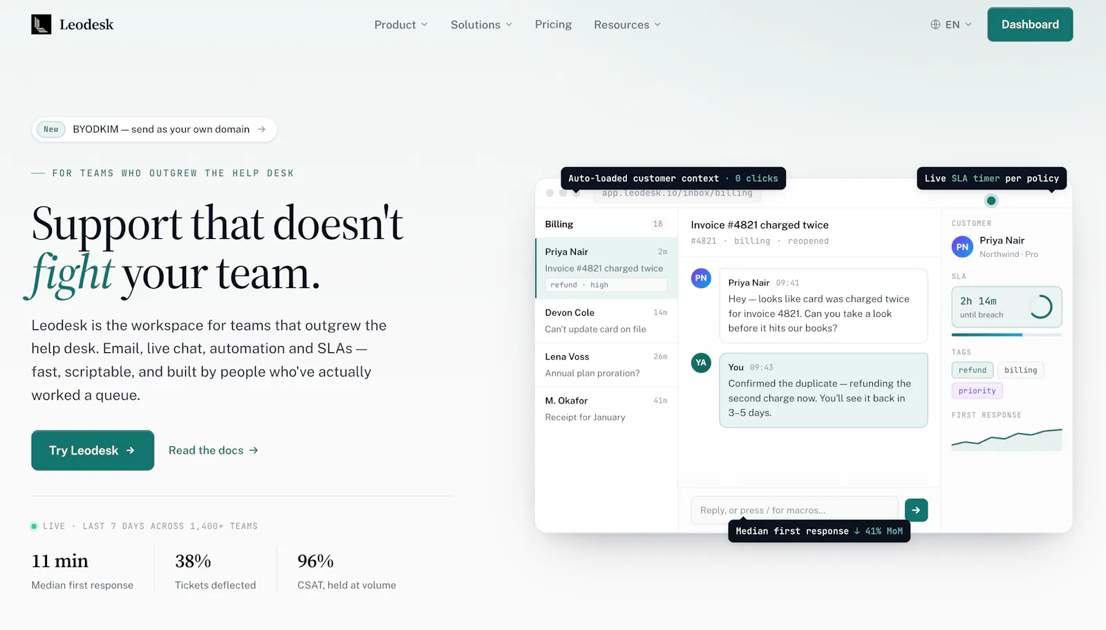 Leodesk screenshot 1
