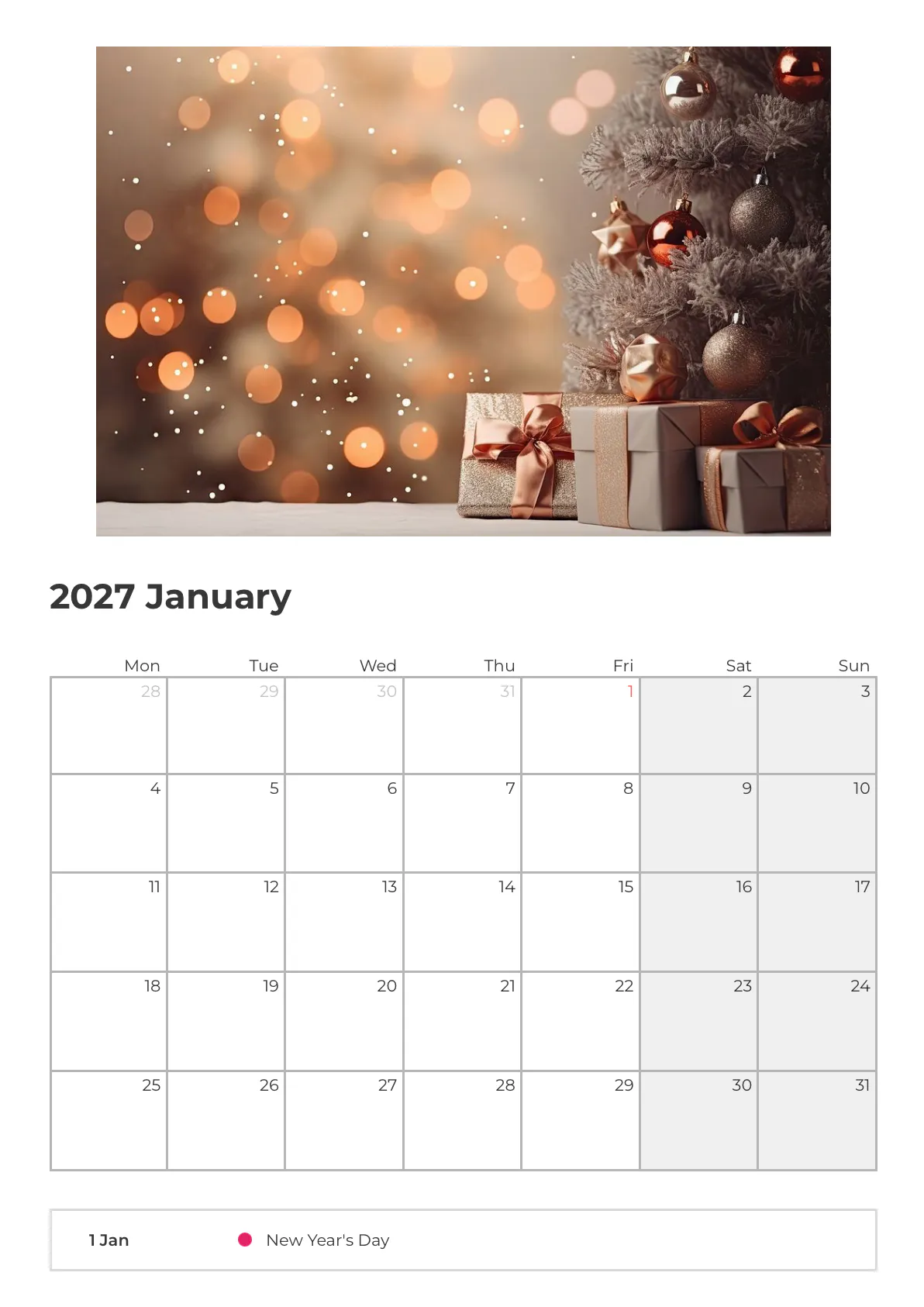 Calendar maker gallery image