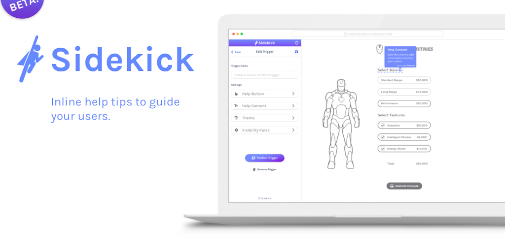 Sidekick - Inline help tips for your users | Product Hunt