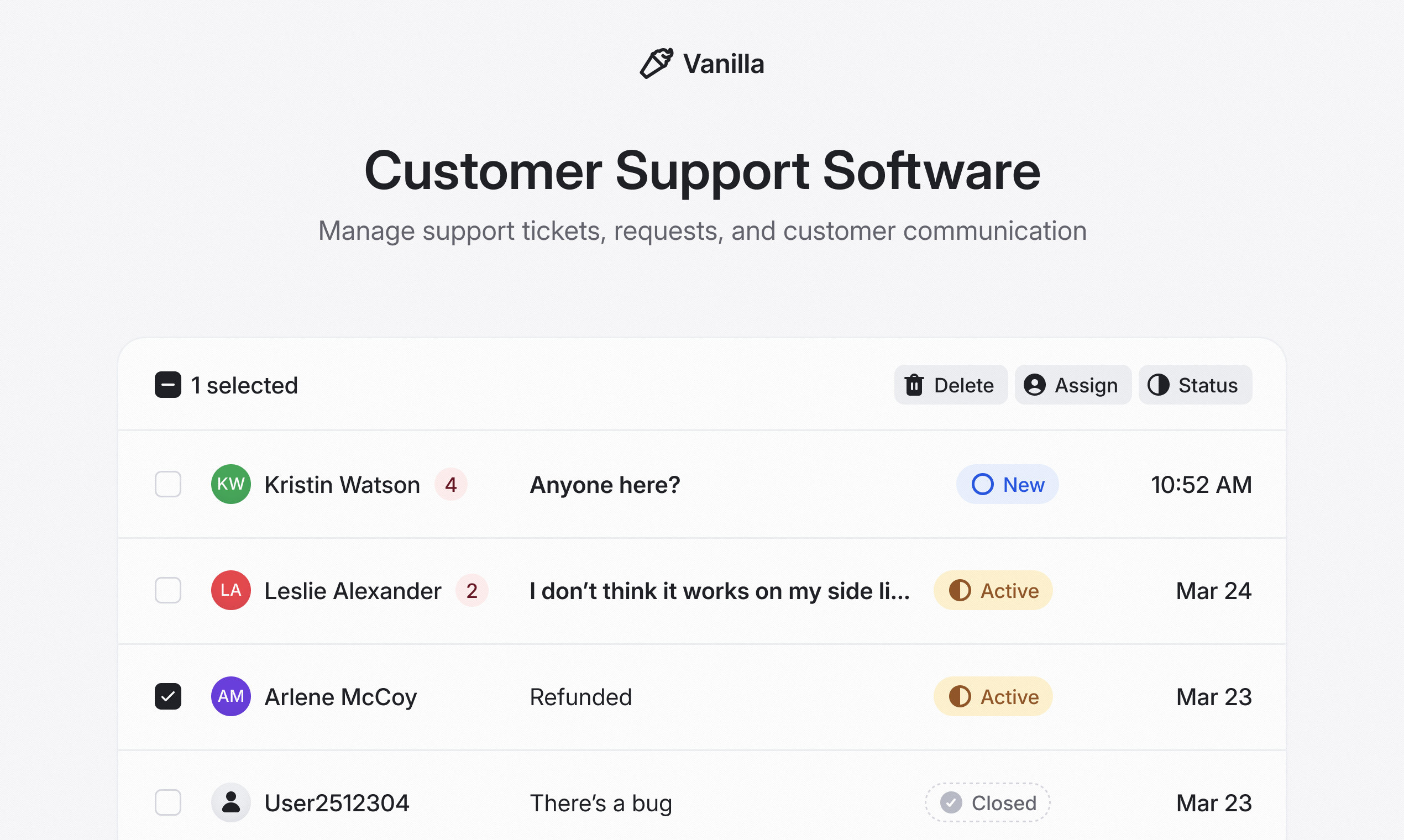 startuptile Inbox by Vanilla-Free customer support software