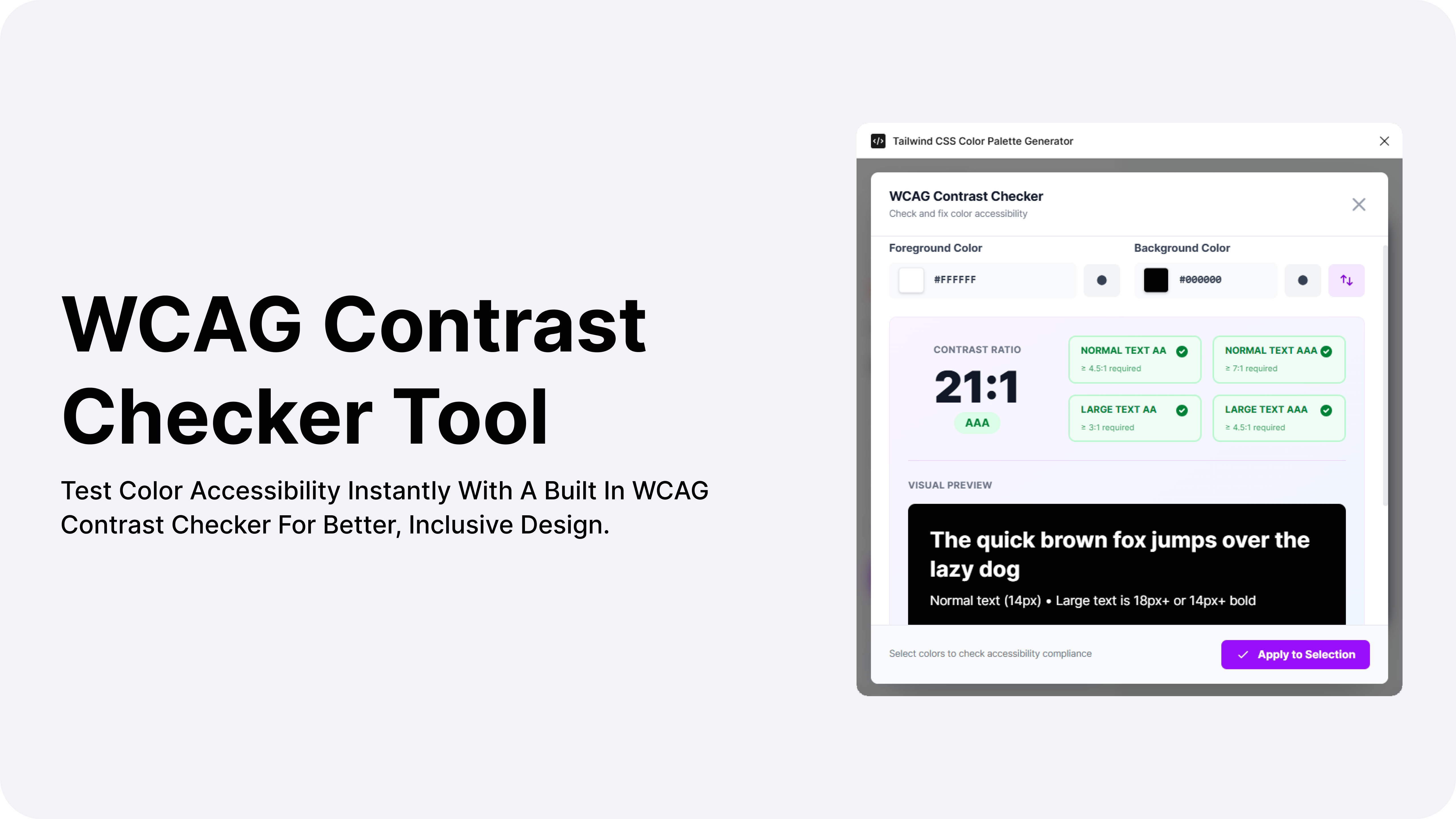 Tailwind CSS Color Palette Generator - Screenshot 5 showing product features and functionality
