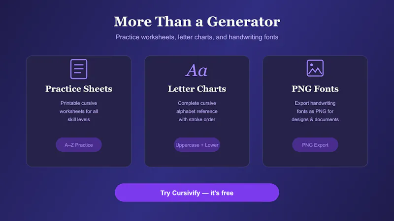 Cursivify screenshot 3