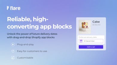 Flare ‑ Delivery Date Picker gallery image