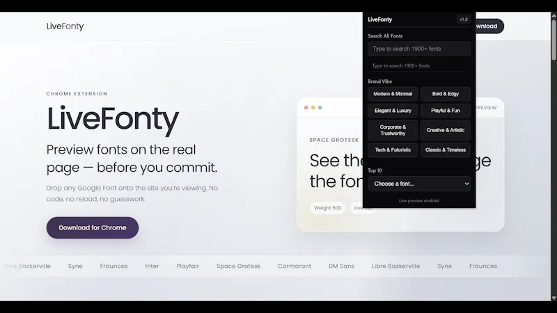 LiveFonty screenshot 1 (video preview)