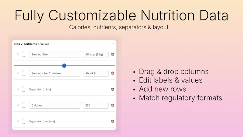 KL ‑ Nutrition Facts Label screenshot 2
