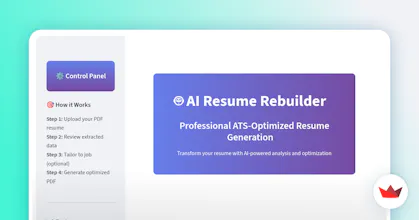 ATS compliant Ai resume rebuilder gallery image