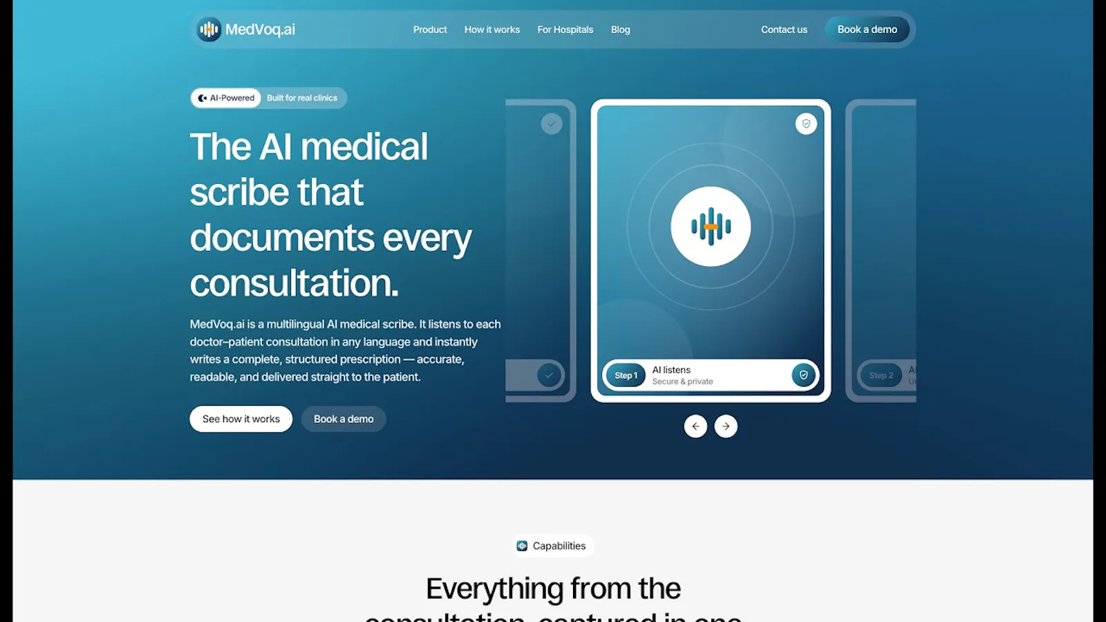 MedVoq.ai screenshot 1 (video preview)