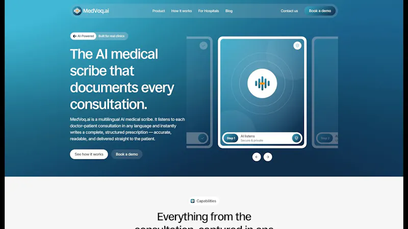 MedVoq.ai screenshot 1 (video preview)