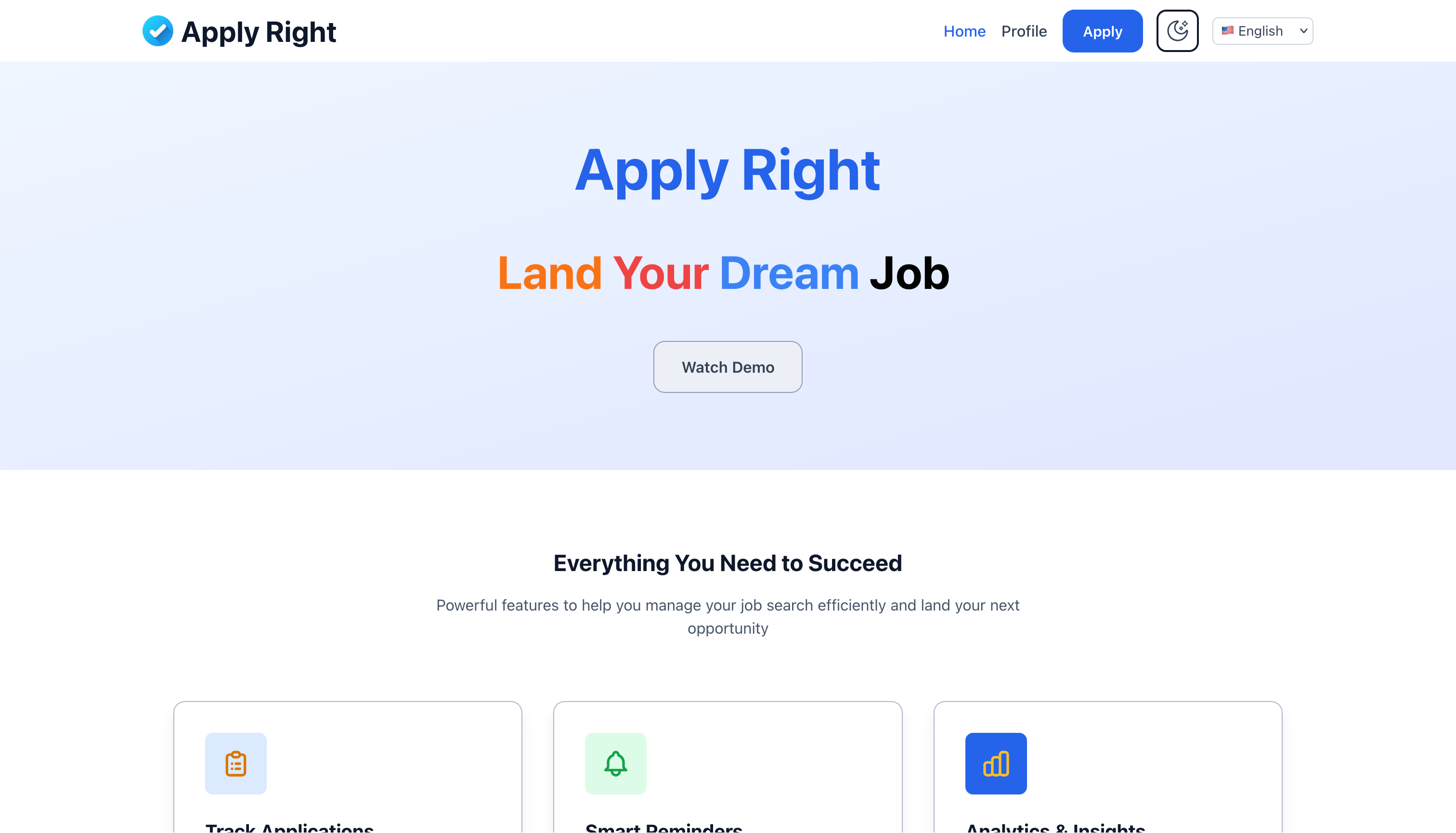 Apply Right - Screenshot 2 showing product features and functionality