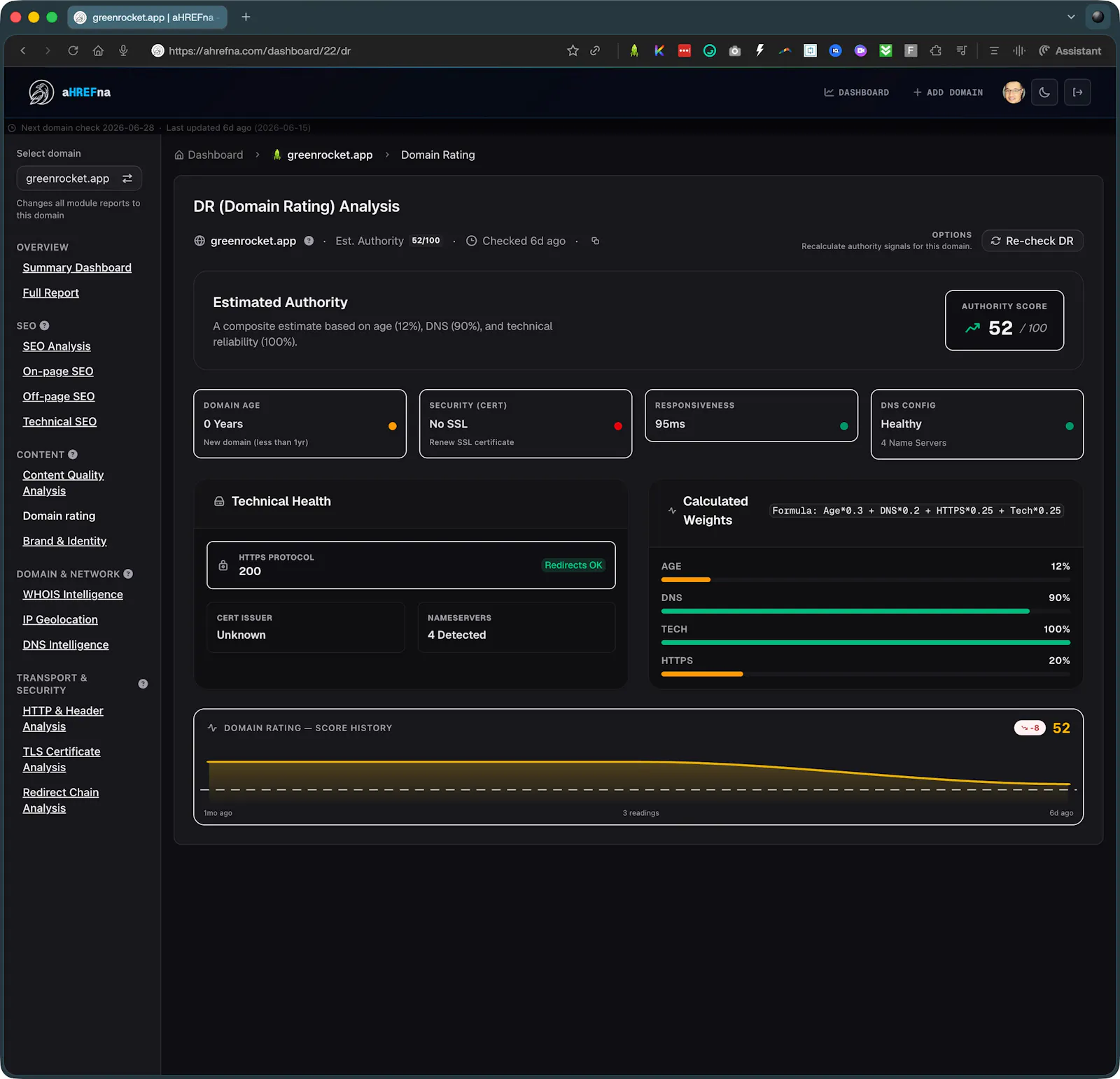 aHREFna screenshot 3