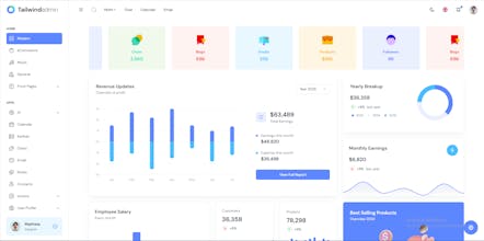 Tailwindadmin gallery image