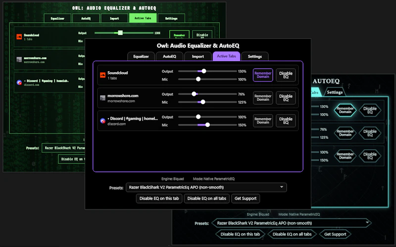Owl: Chrome Music Equalizer screenshot 6