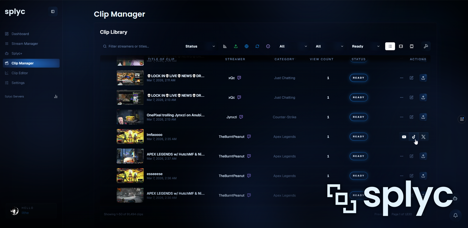 Splyc - Screenshot 4 showing product features and functionality