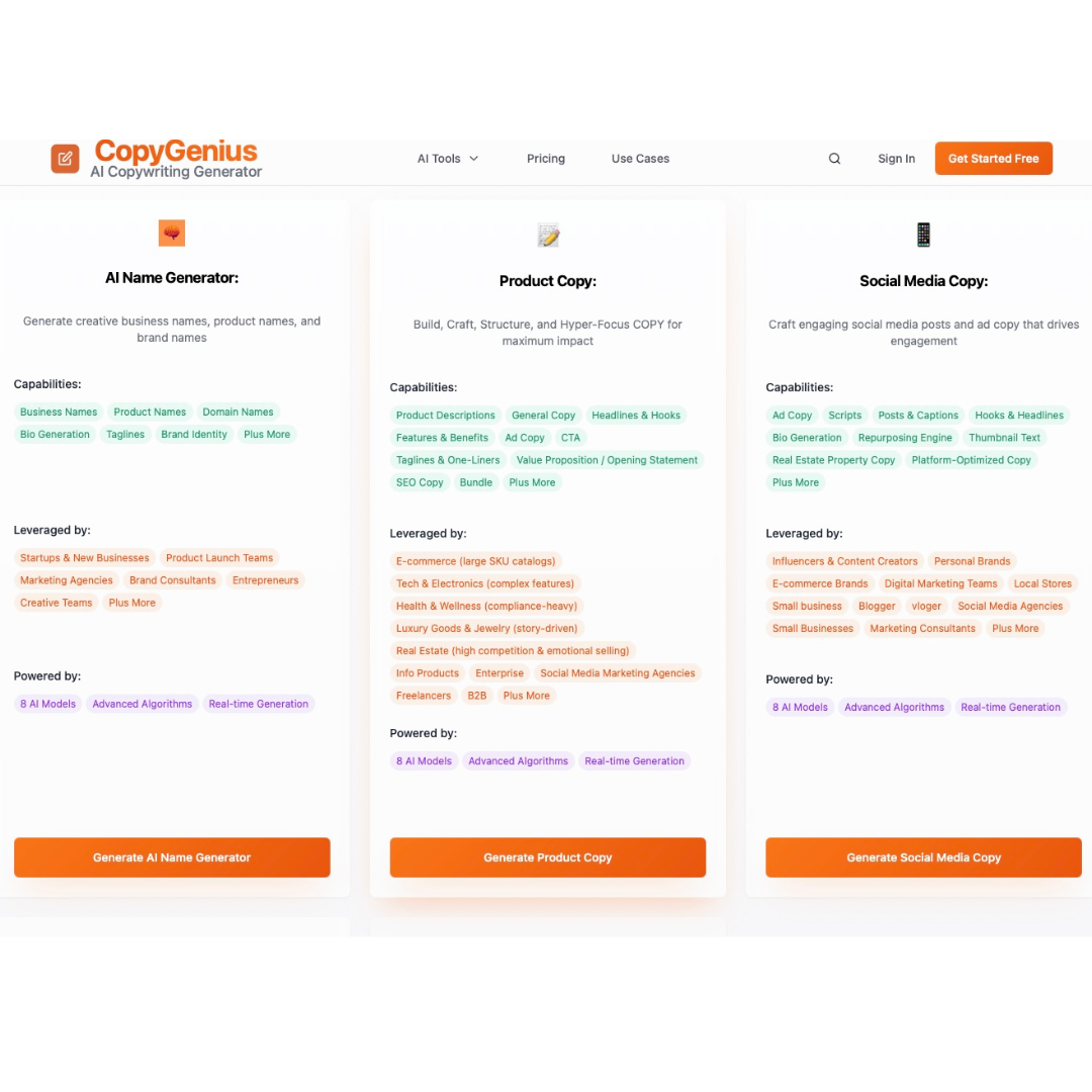 CopyGenius—One Prompt,Multiple AI Minds. gallery image