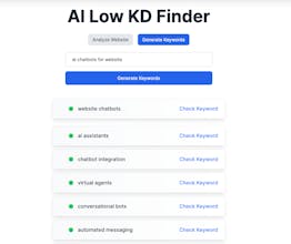 LowKDFinder - AI for Low-Comp Keywords gallery image