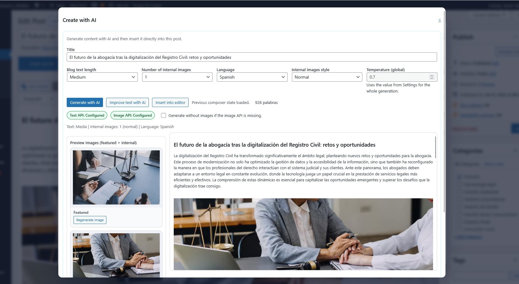 BlogFlow AI for WordPress pro gallery image
