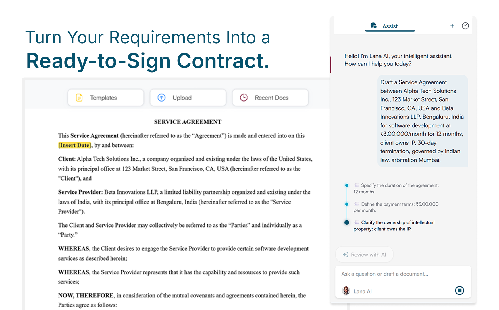 Legitt AI Contract Generator gallery image