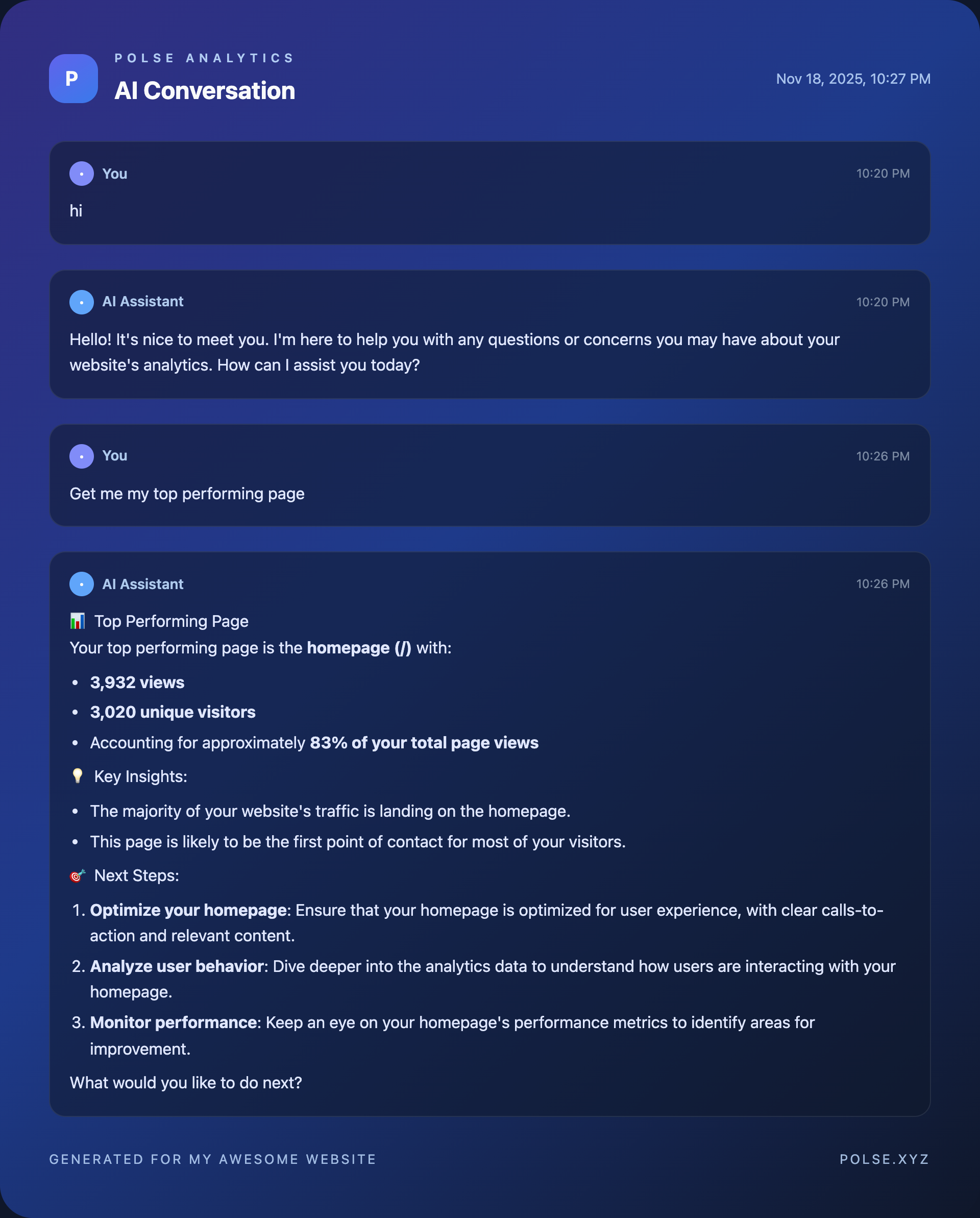 Polse - Main product screenshot demonstrating key features and user interface