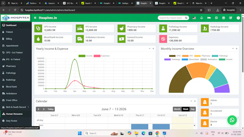 Hospitex HMS screenshot 4