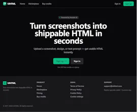 uihtml – Screenshot to HTML gallery image