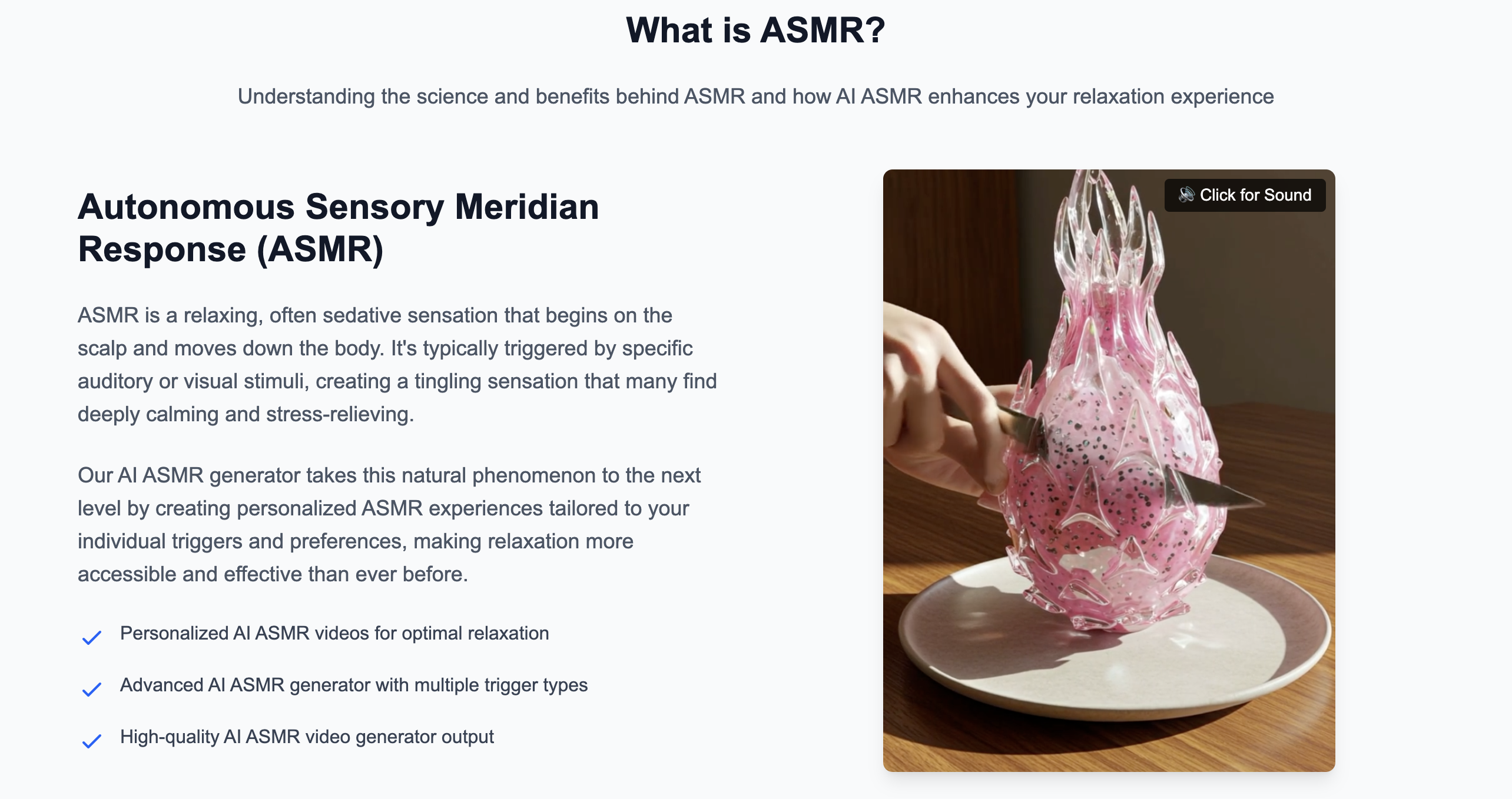 AI ASMR Generator media 3