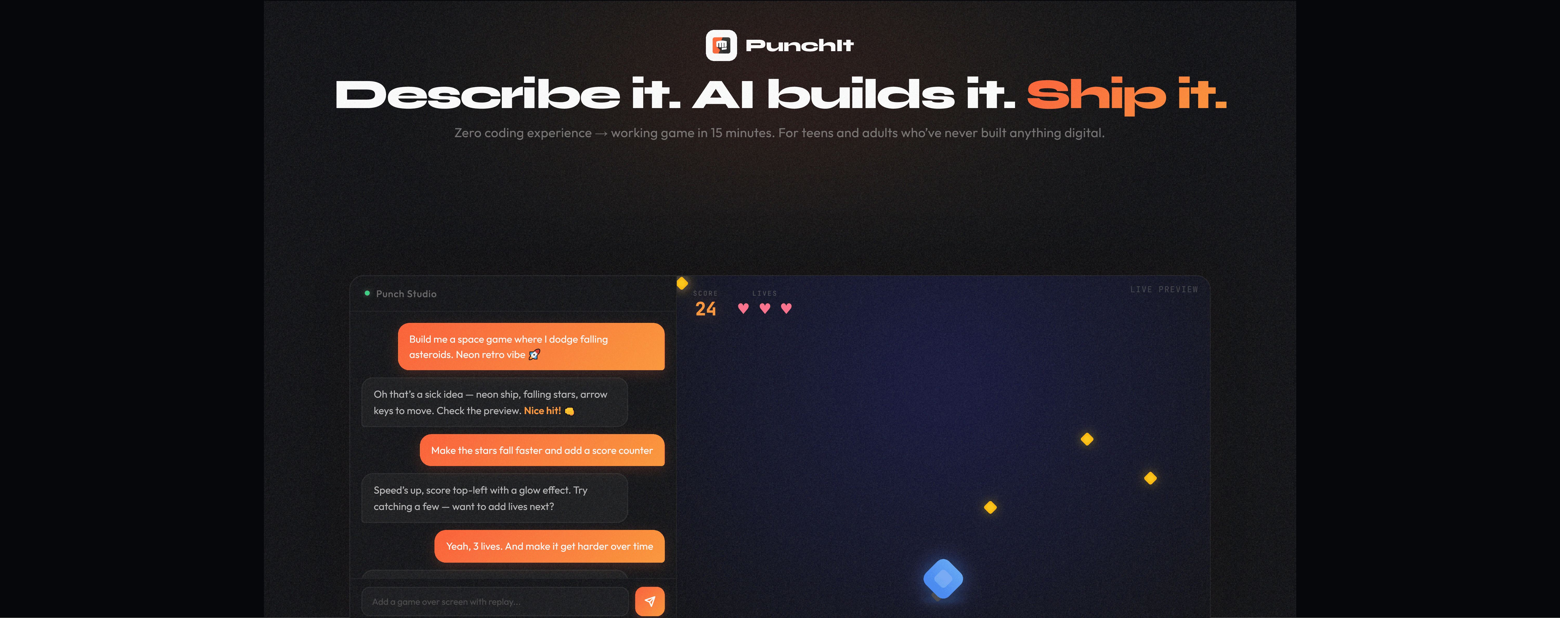 PunchIt — Vibe Coding for Newbies gallery image