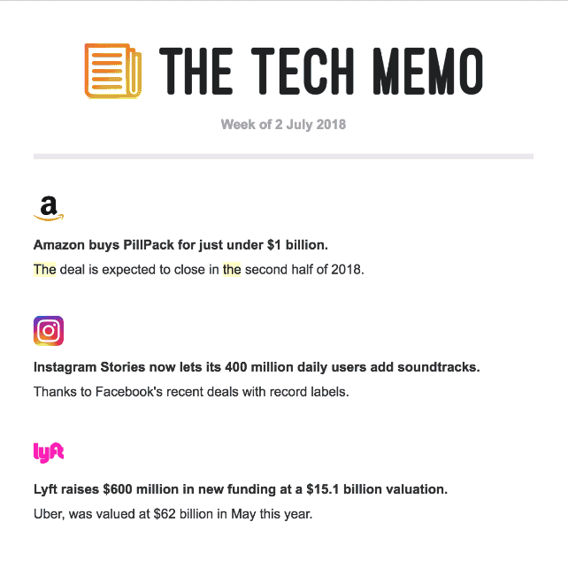 The Tech Memo