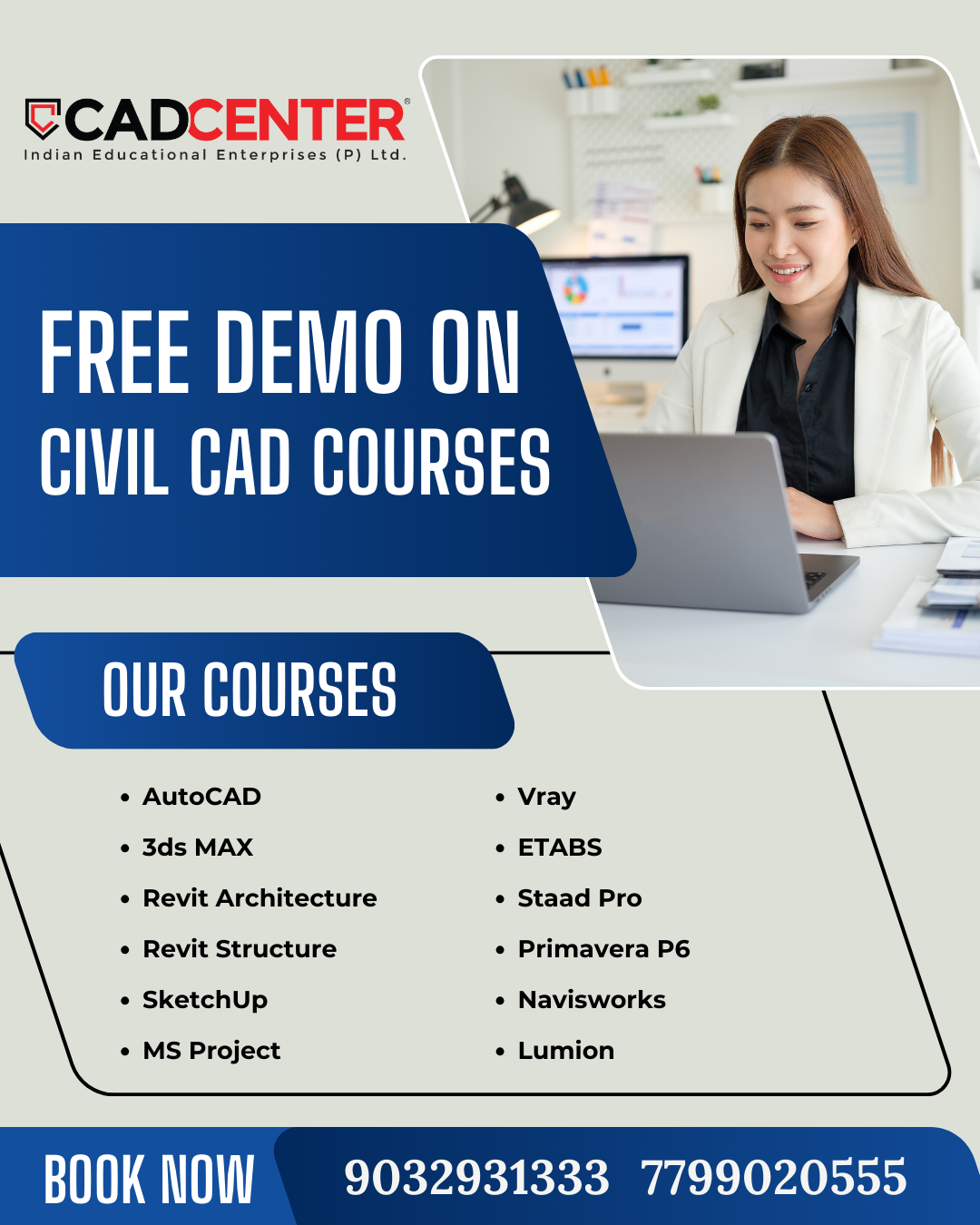 CAD Center Hyderabad - Product Hunt launch logo and brand identity