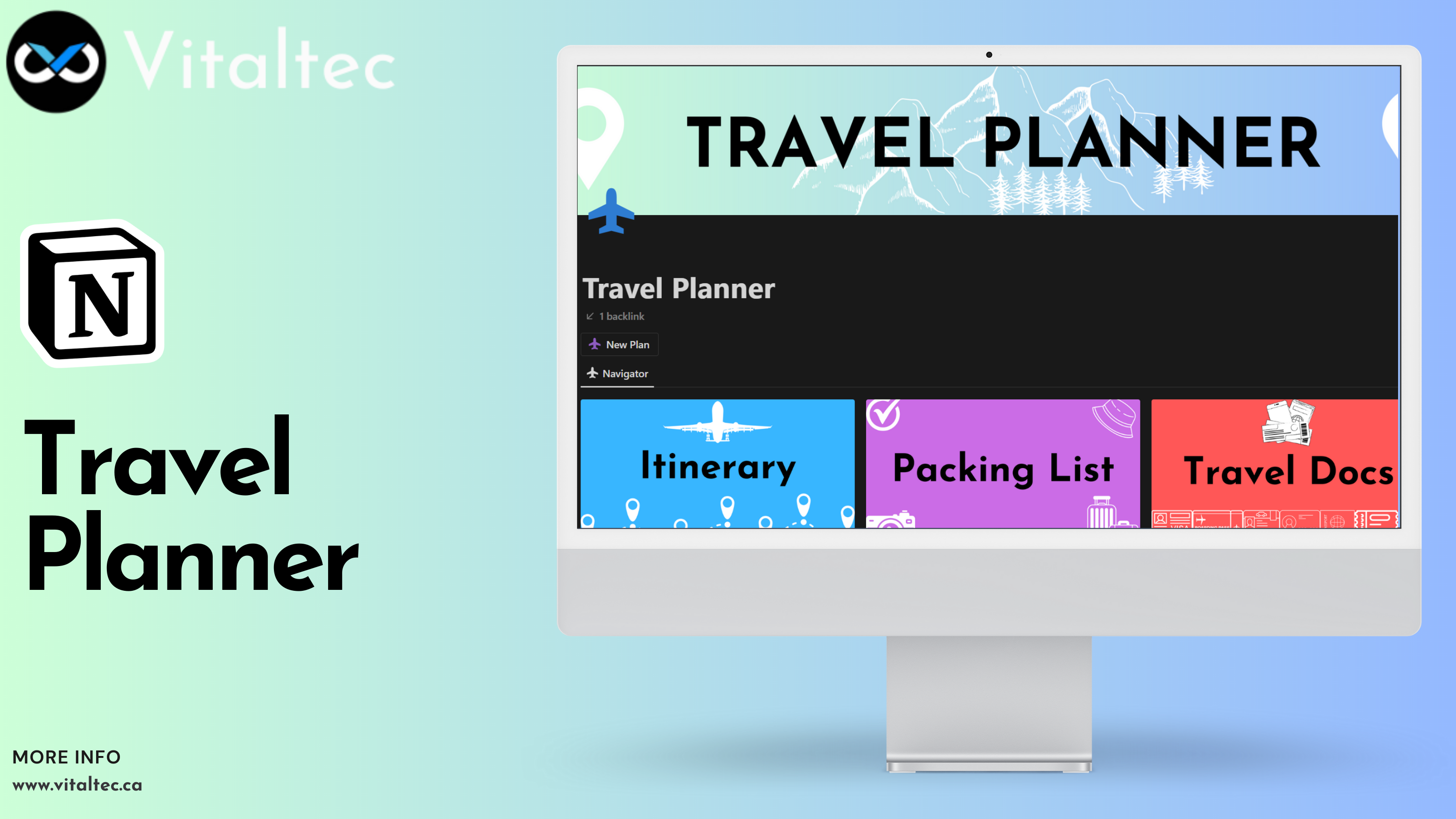 Notion Travel Planner gallery image