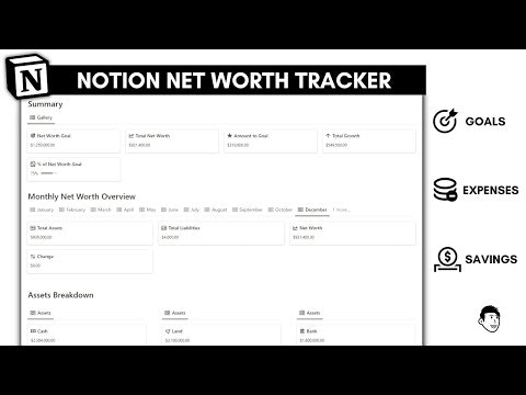 Notion Net Worth Tracker gallery image