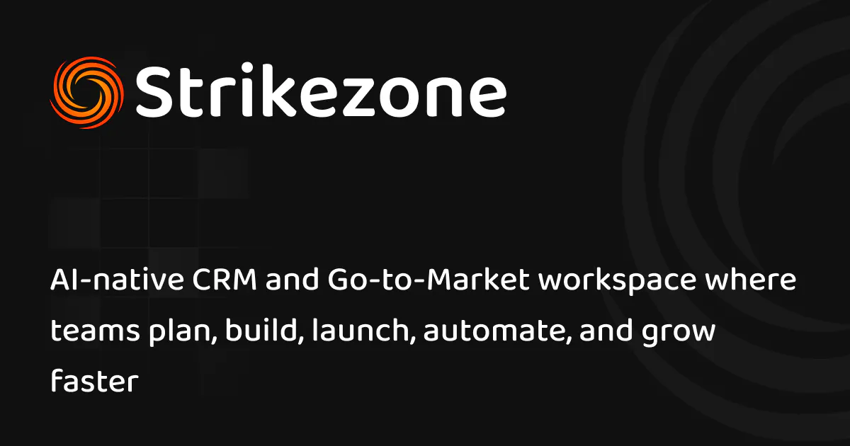 Strikezone AI-native CRM & Go-to-Market gallery image