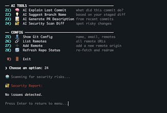 GitAI – AI-Powered Git CLI gallery image