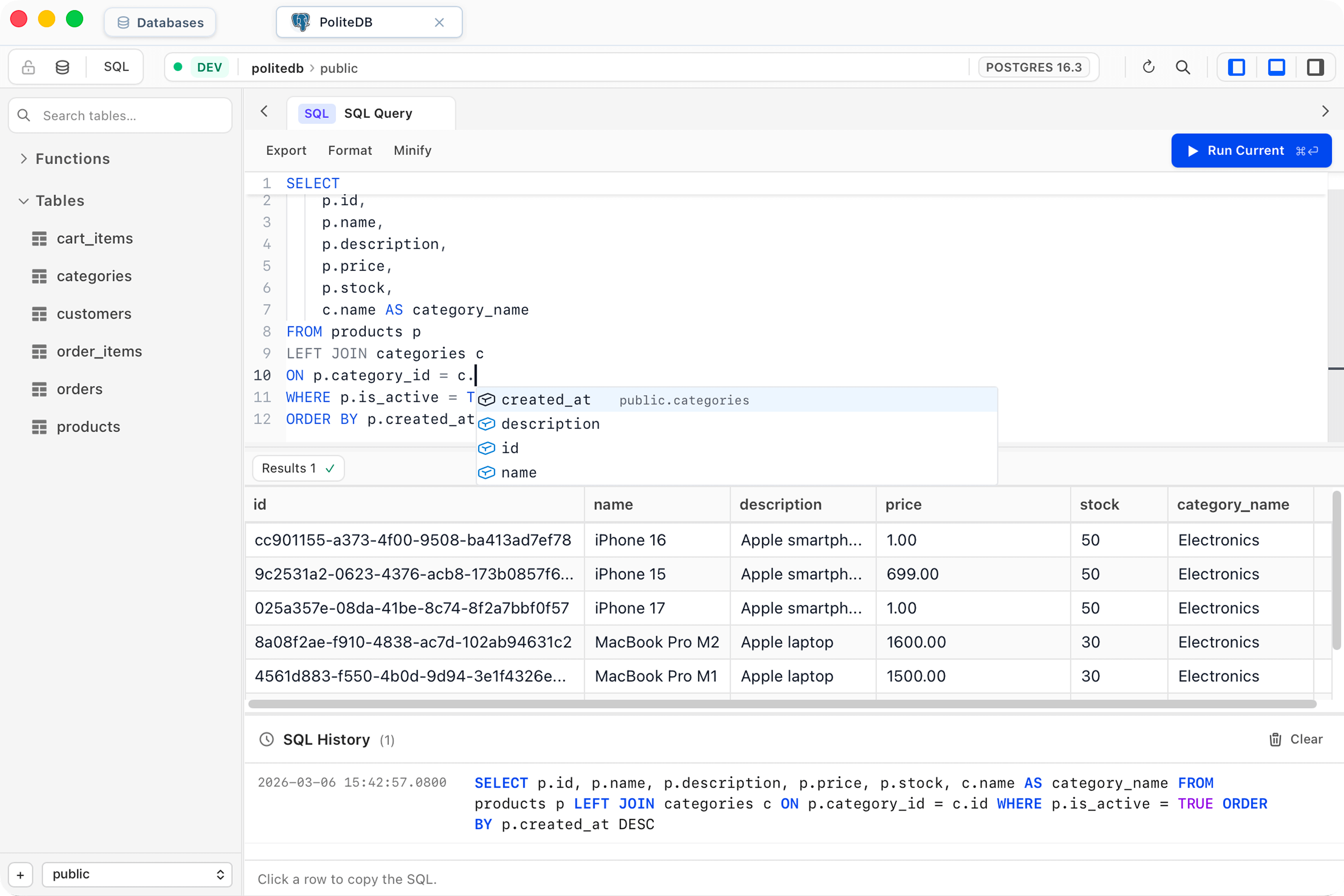 PoliteDB gallery image