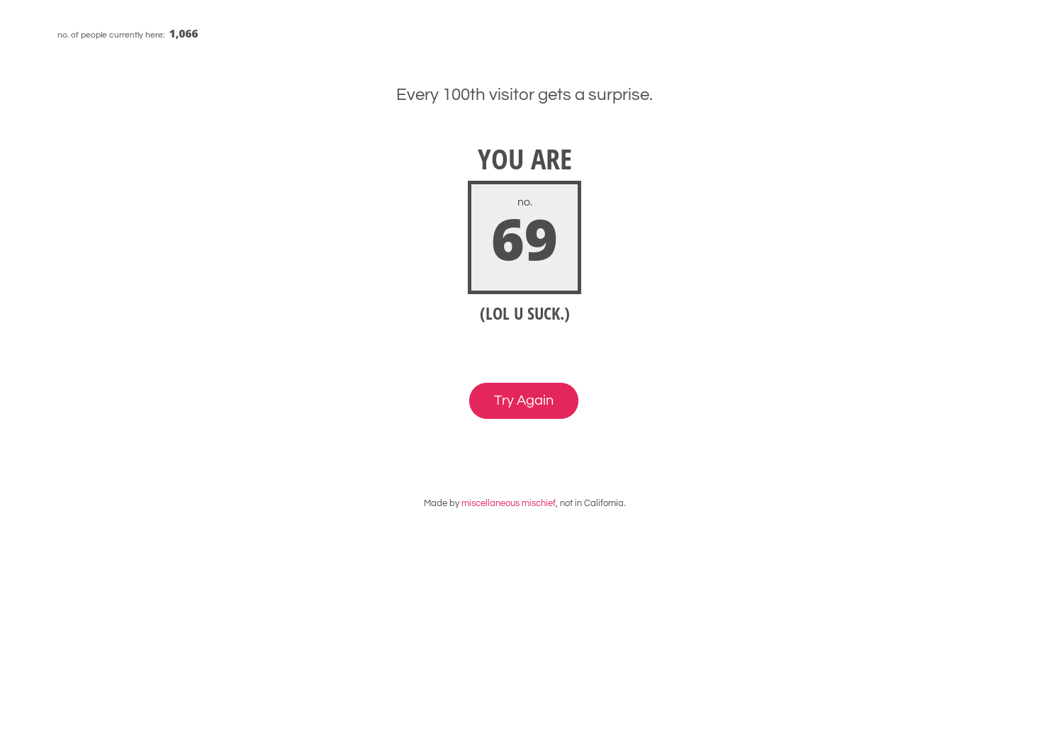 Miscellaneous Mischief