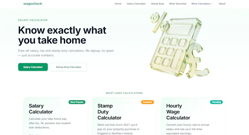 wagecheck screenshot 1