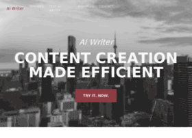 AI Writer - Better content in less time!