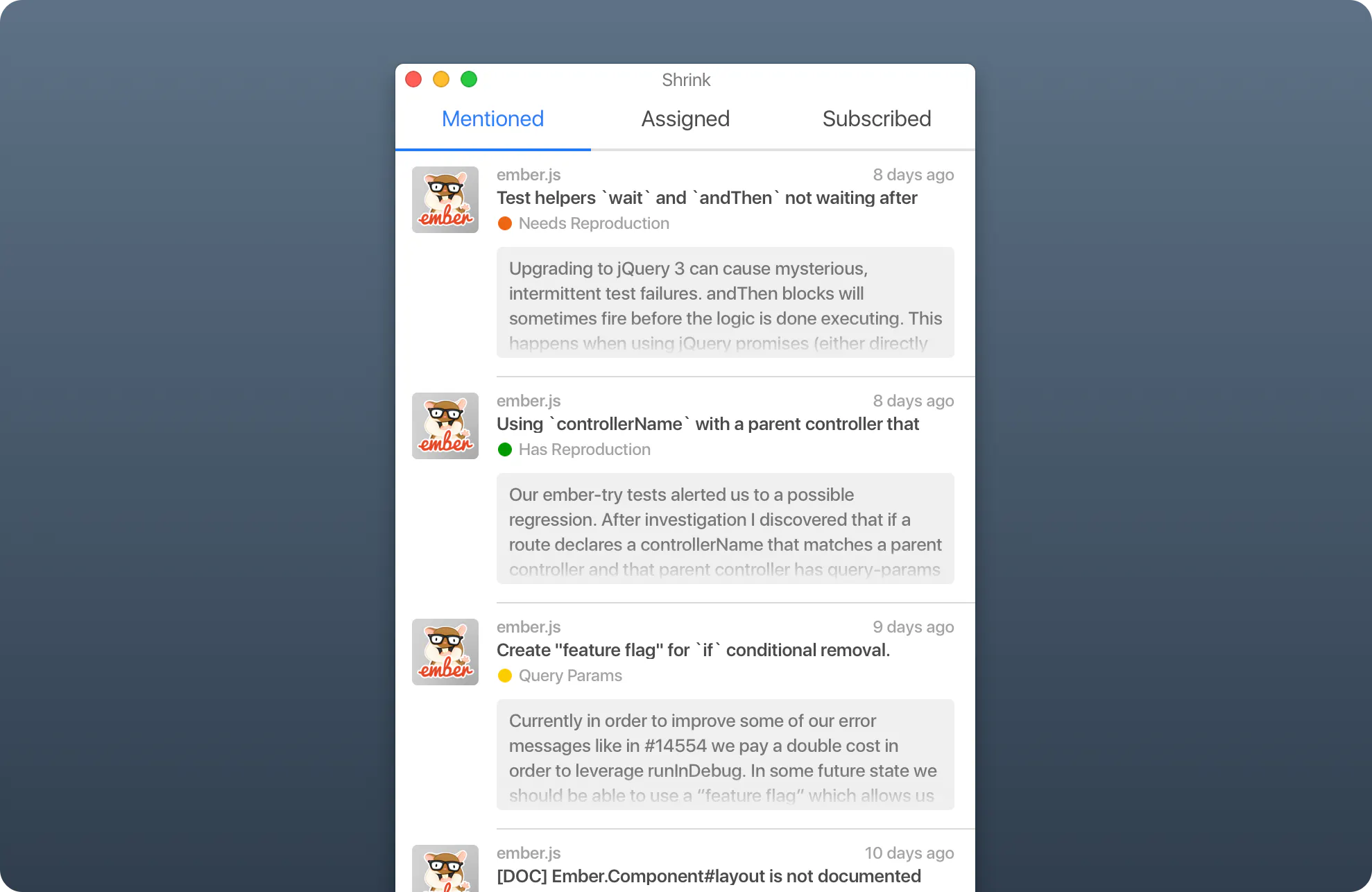Shrink for Github