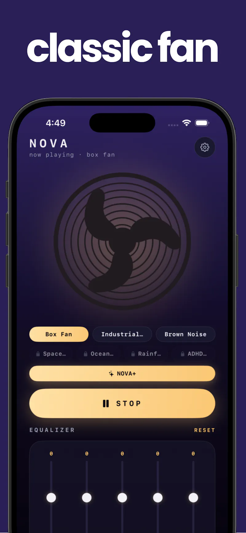 NOVA - Aesthetic Fan and Sleep Sounds screenshot 2