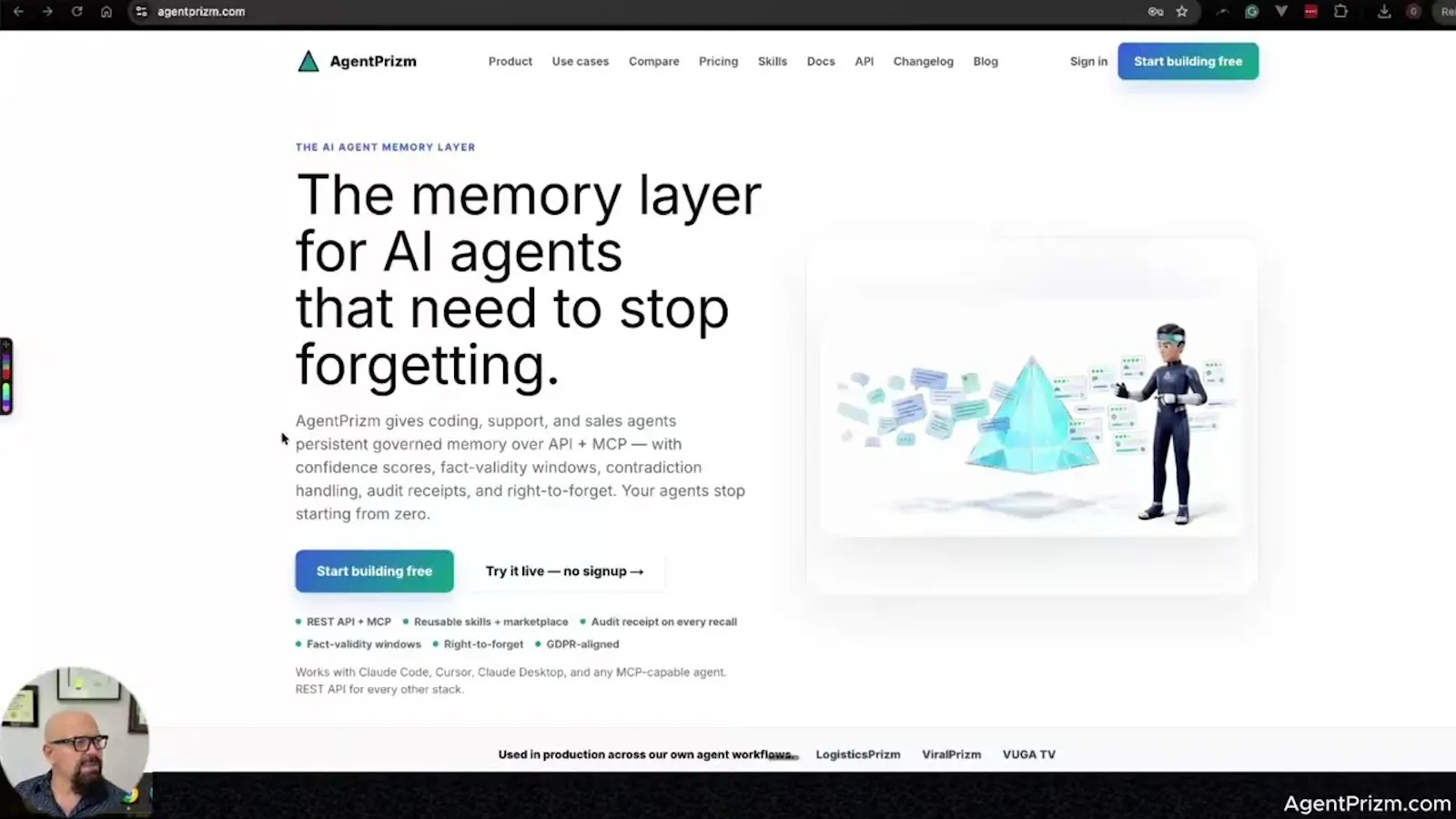 AgentPrizm screenshot 1 (video preview)