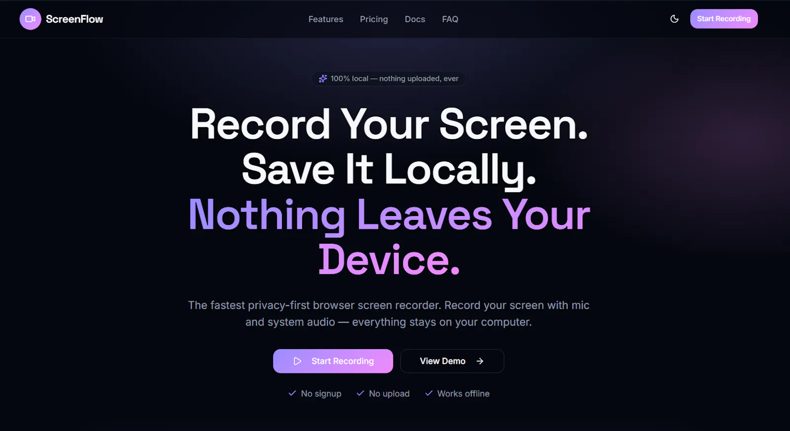 ScreenFlow screenshot 1